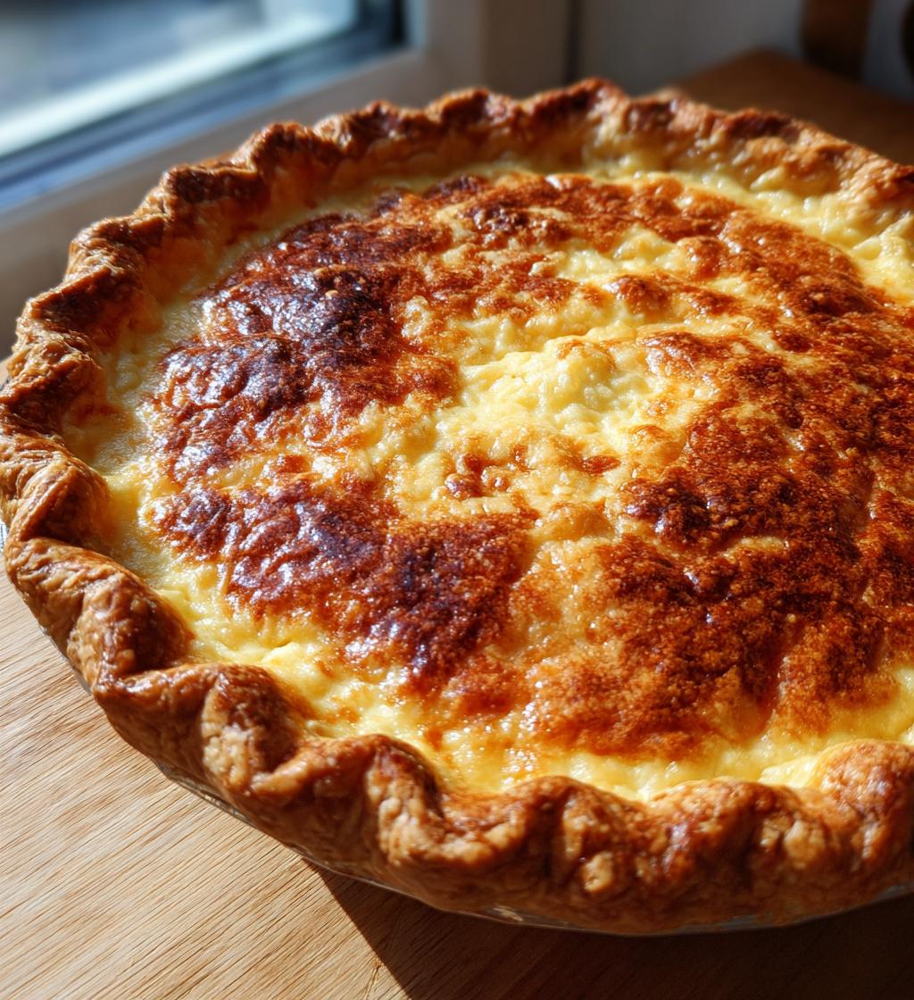 the old fashioned custard pie