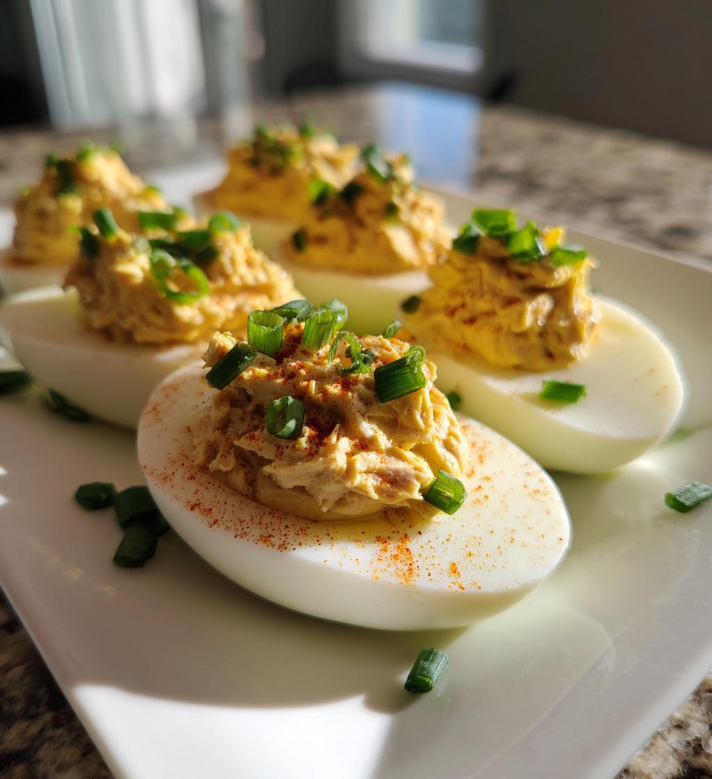tuna deviled eggs
