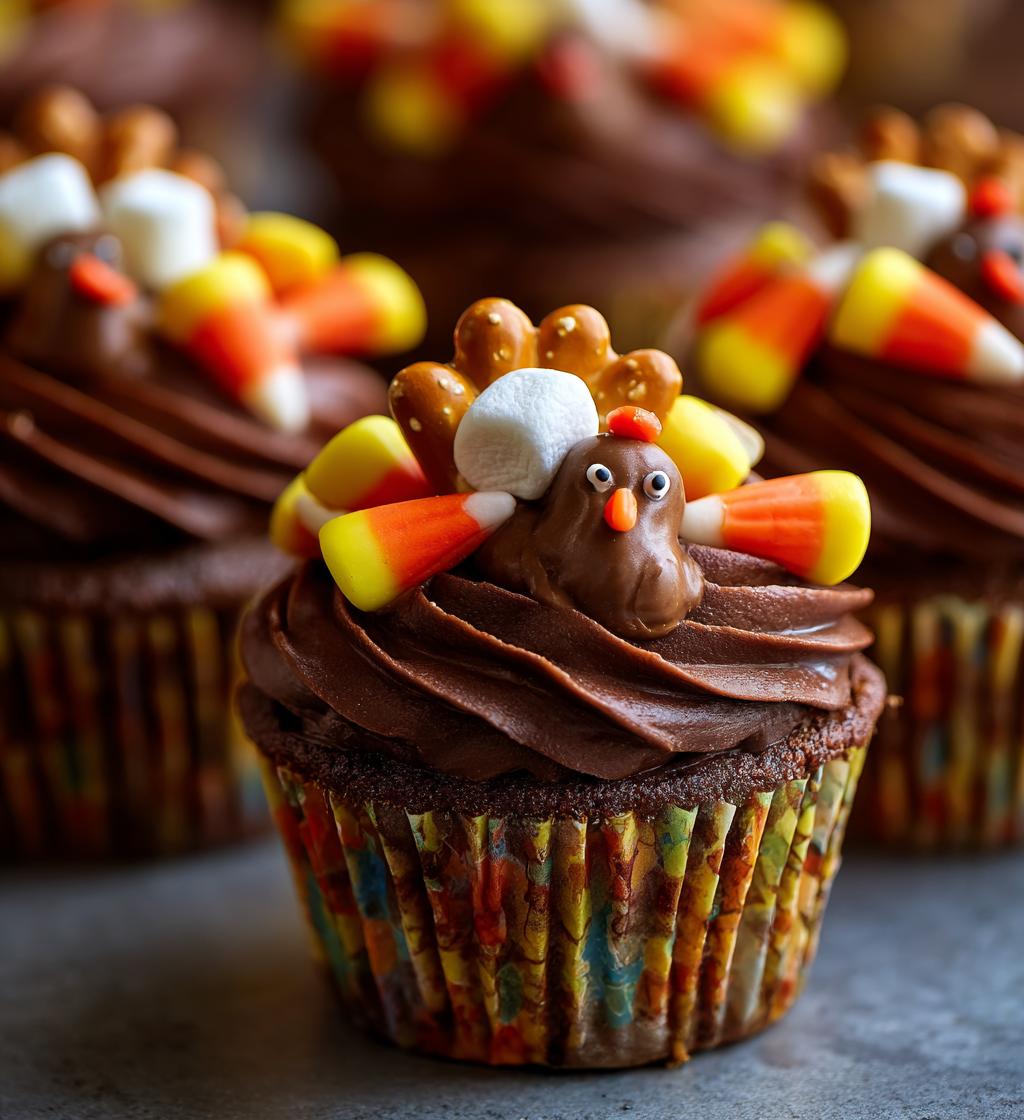 turkey cupcakes thanksgiving