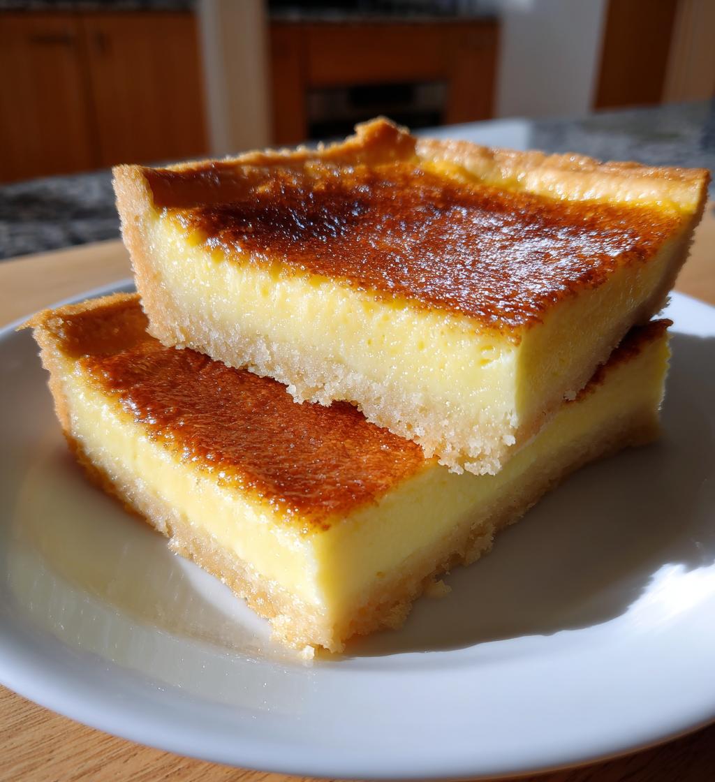 vanilla custard cream squares - detail 1