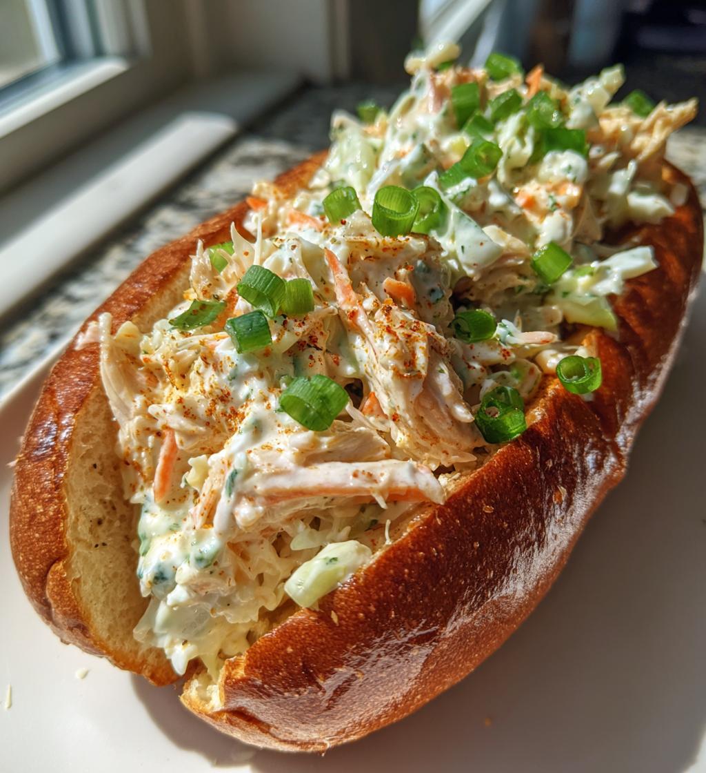 white bbq chicken subs perfect summer sandwich - detail 1