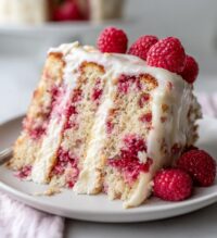 white chocolate raspberry cake