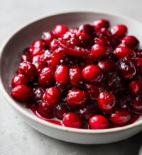 candied cranberries
