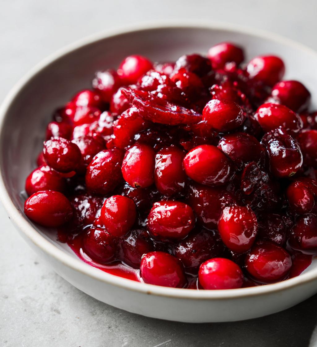 candied cranberries