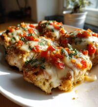 chicken bruschetta bake with stuffing