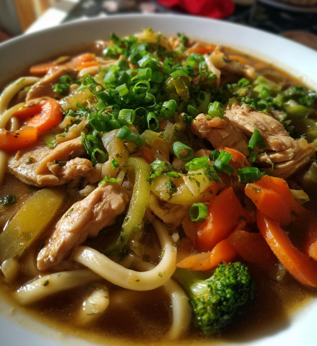 chicken udon noodles