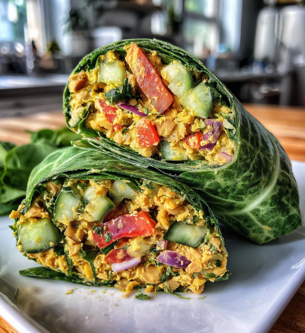 chickpea salad wrap
