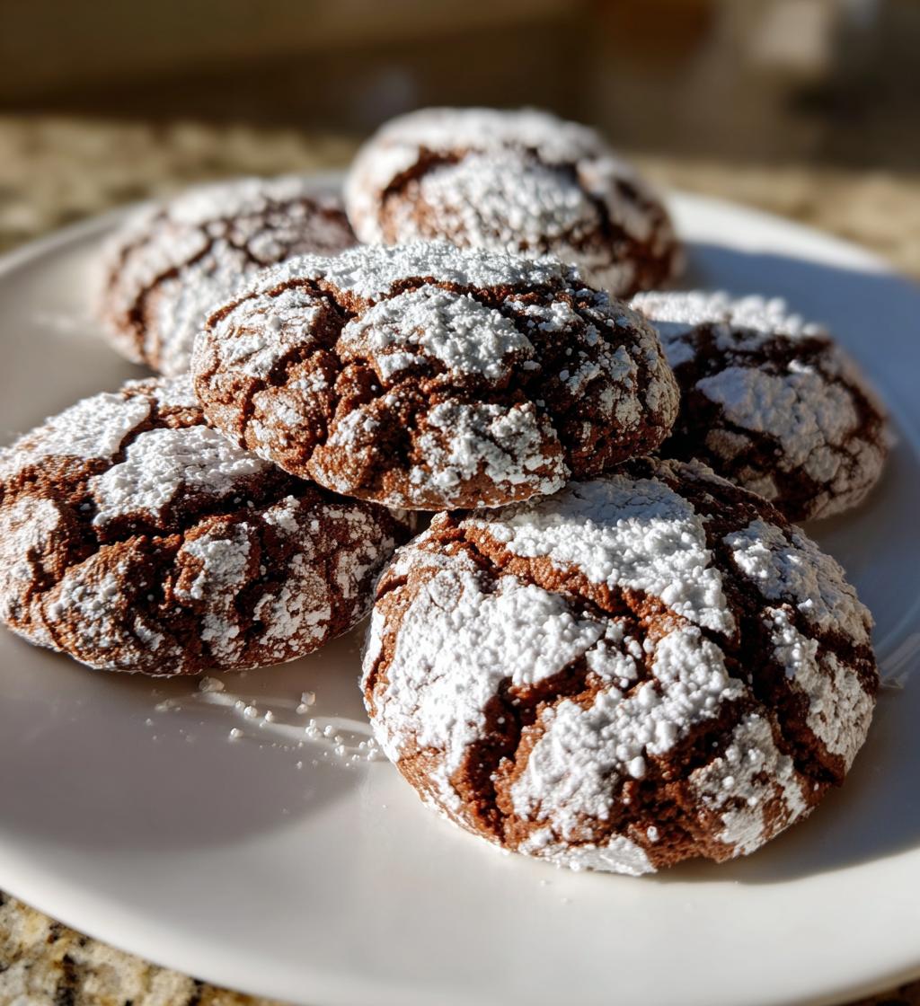 chocolate crinkle cookies