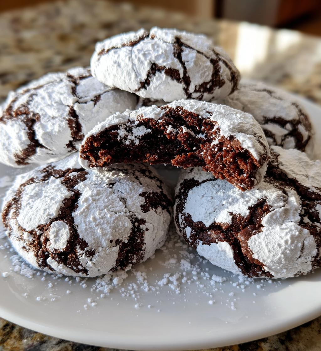 chocolate crinkle cookies
