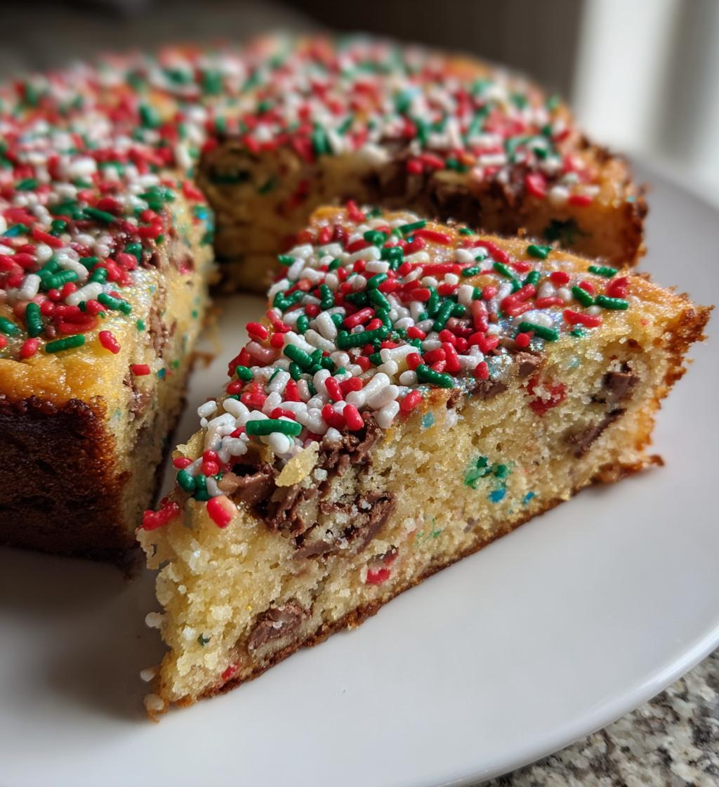 christmas cookie cake