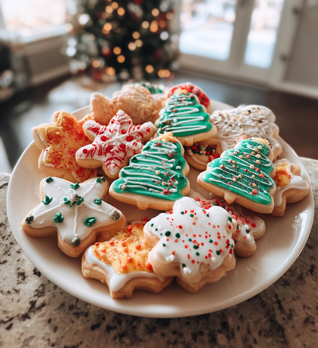 christmas royal icing cookies