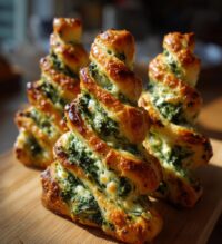christmas tree spinach dip breadsticks