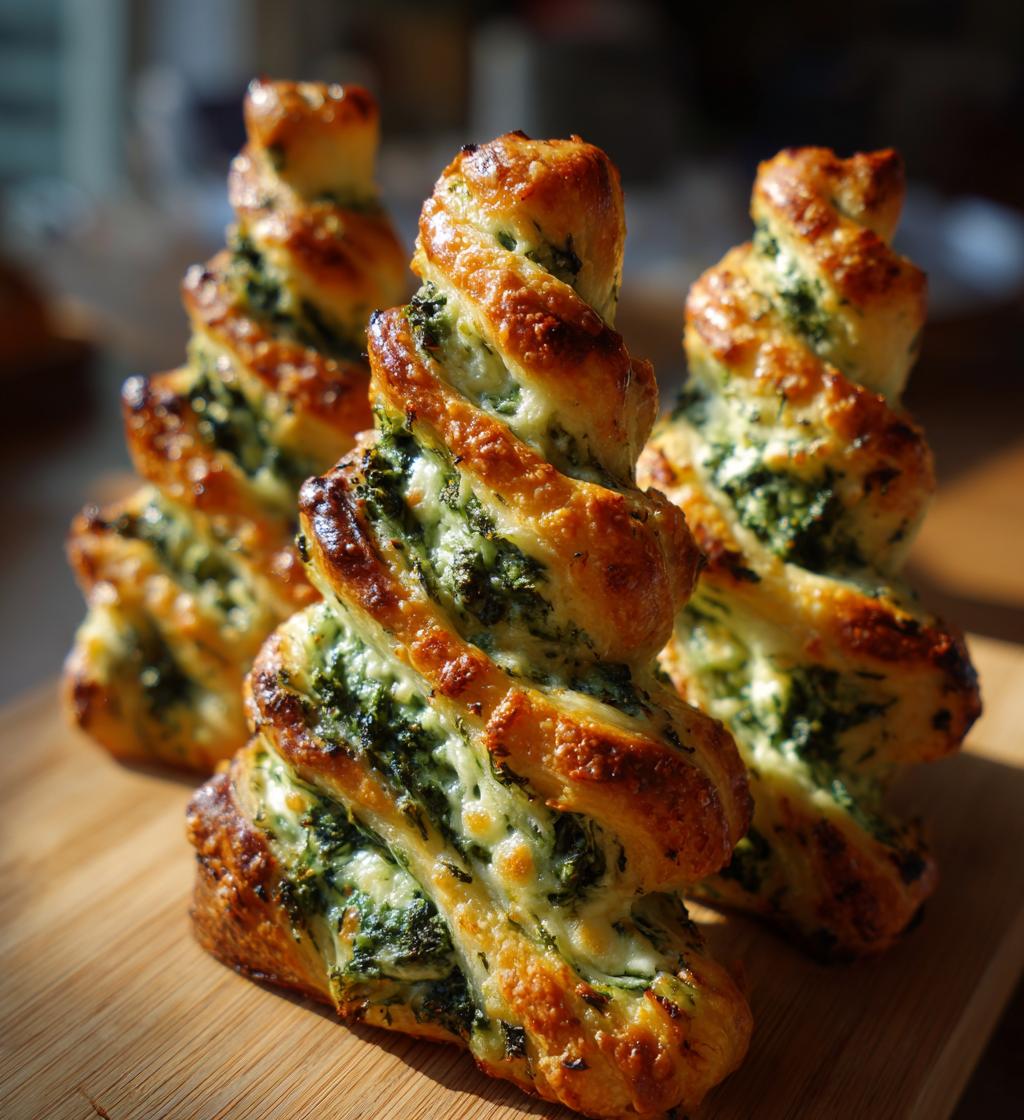 christmas tree spinach dip breadsticks
