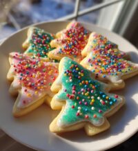christmas tree sugar cookies