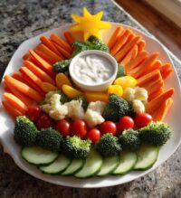 christmas tree veggie tray