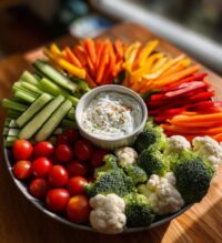 christmas veggie platter