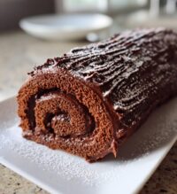 christmas yule log cake
