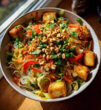 colorful vietnamese new year meal