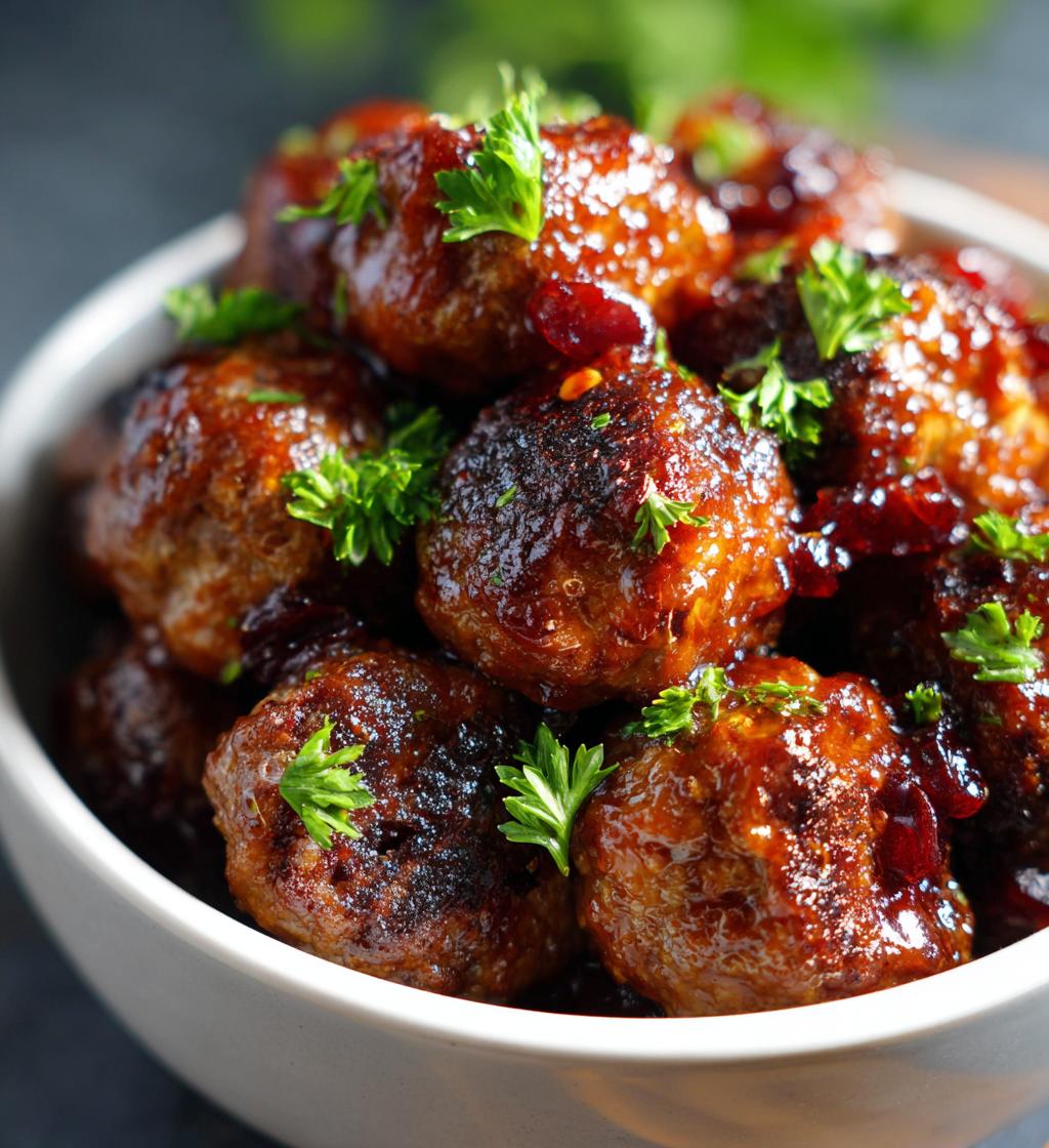 cranberry meatballs crockpot