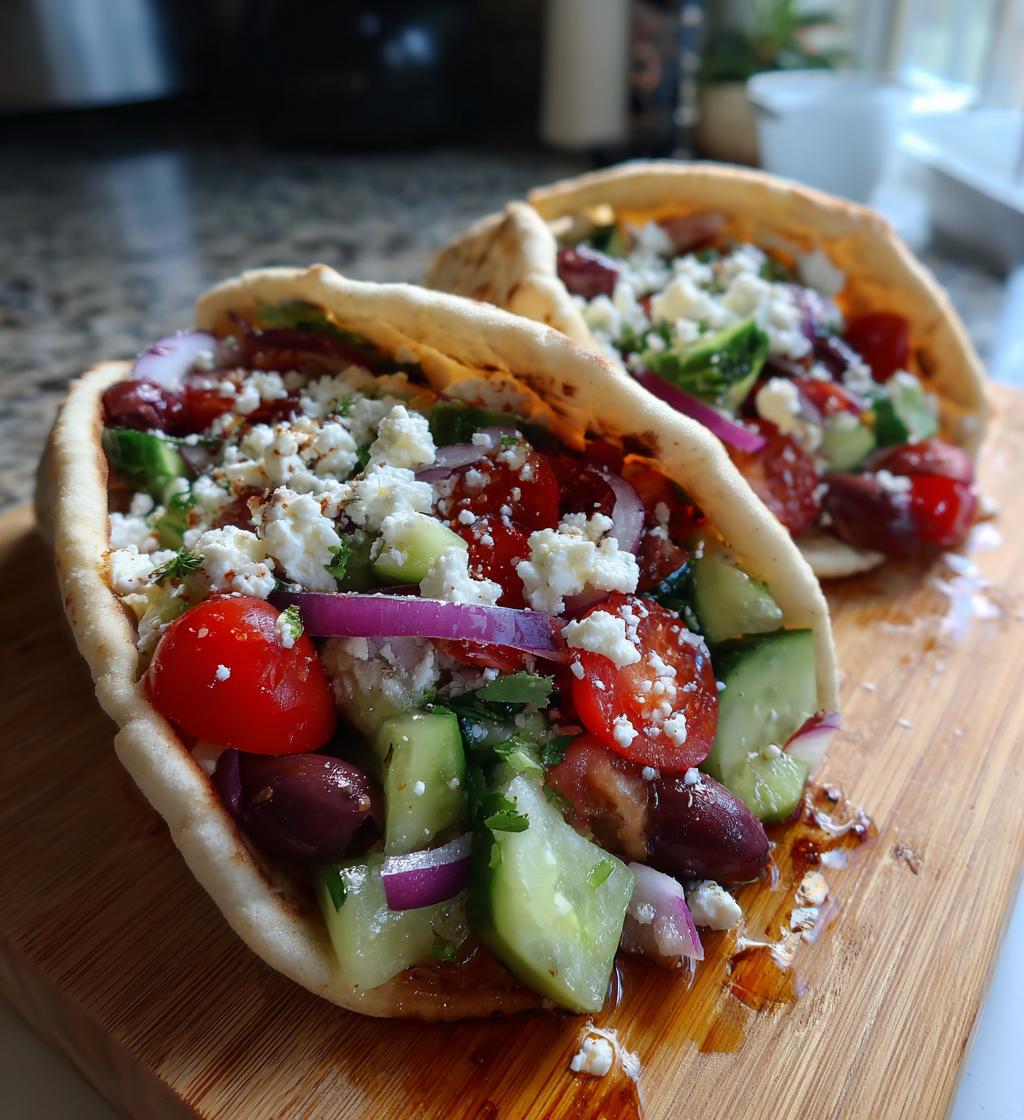 greek salad pita pockets