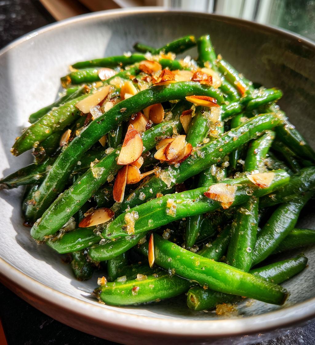 green bean almondine