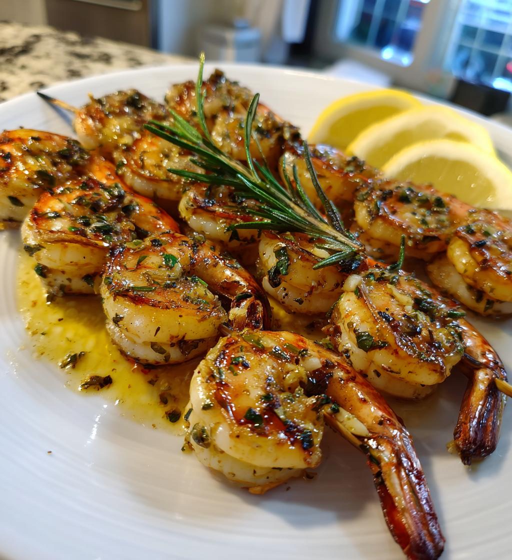 grilled rosemary shrimp