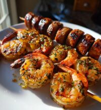 grilled shrimp and sausage