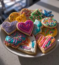 happy new year cookies decorated