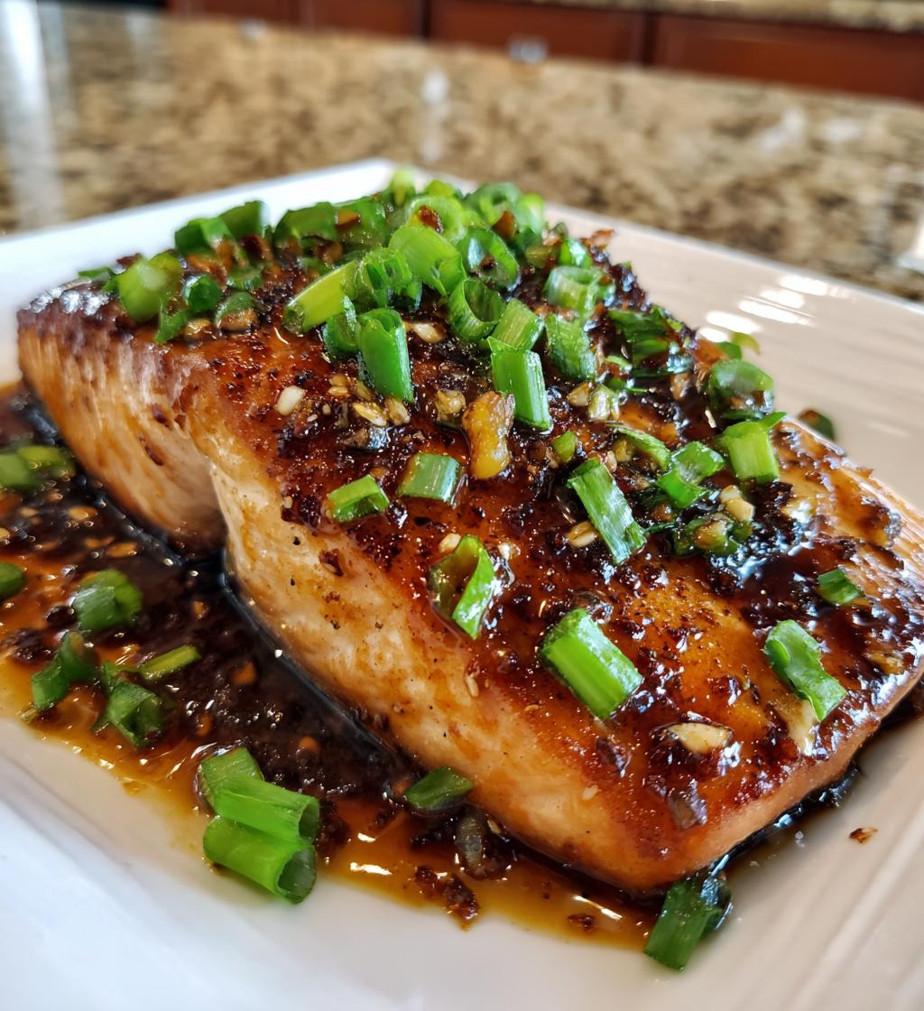 honey garlic glazed salmon