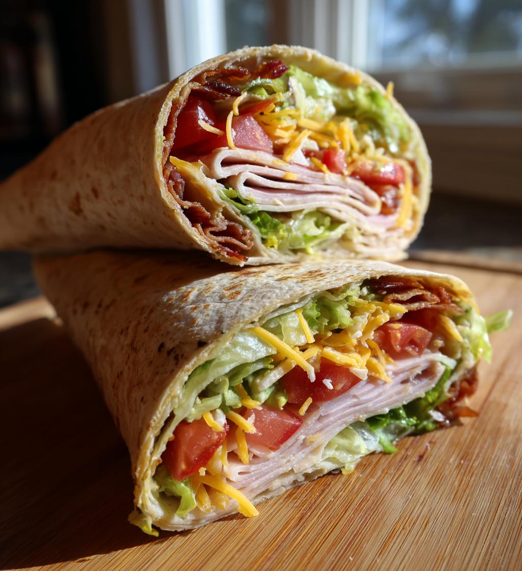 honey mustard turkey wrap