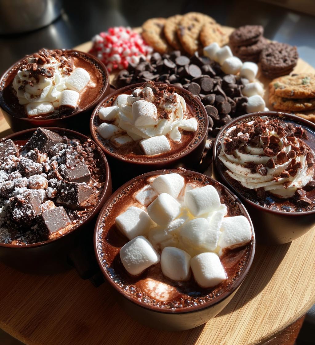 hot chocolate charcuterie board