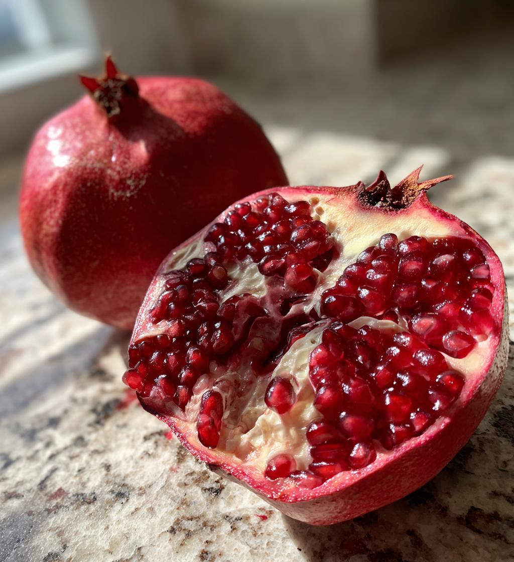 how to cut a pomegranate