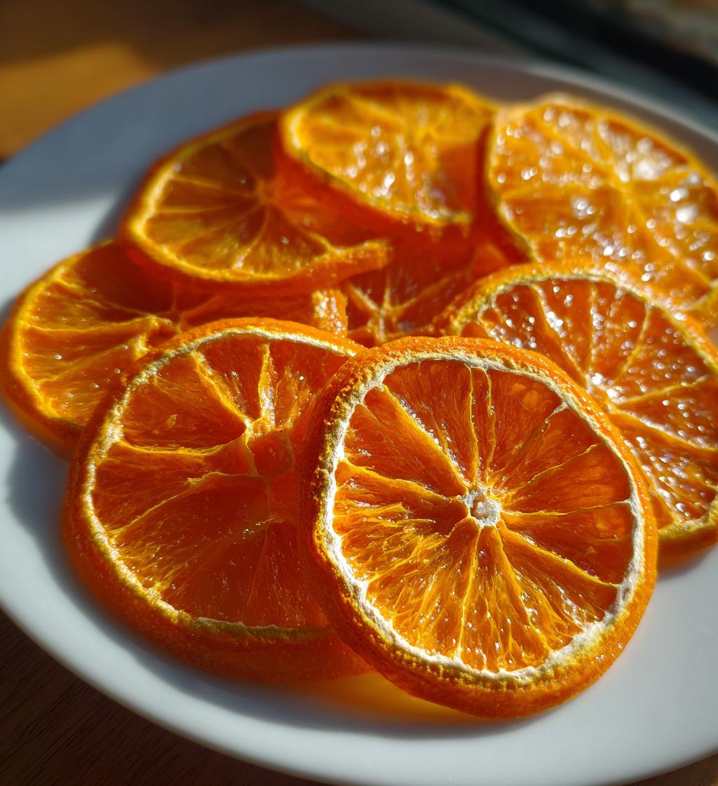 how to dry orange slices