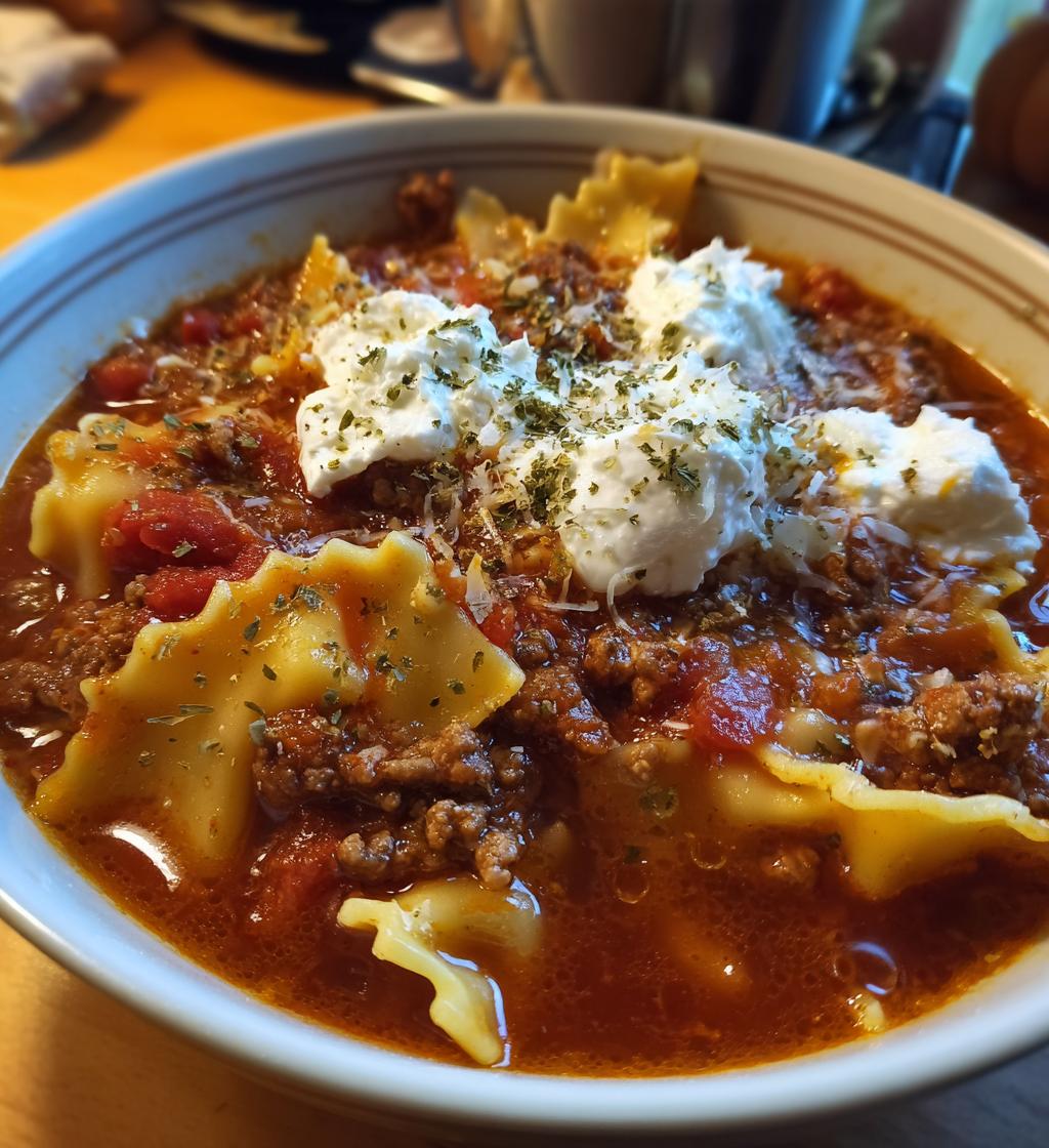 lasagna soup