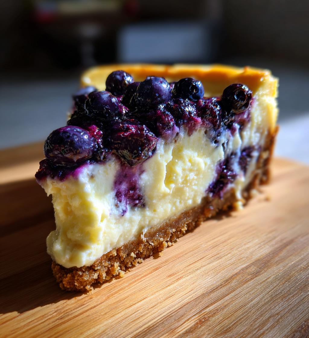 lemon blueberry cheesecake