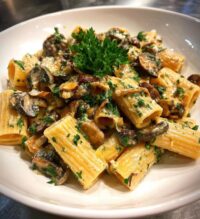 mushroom rigatoni