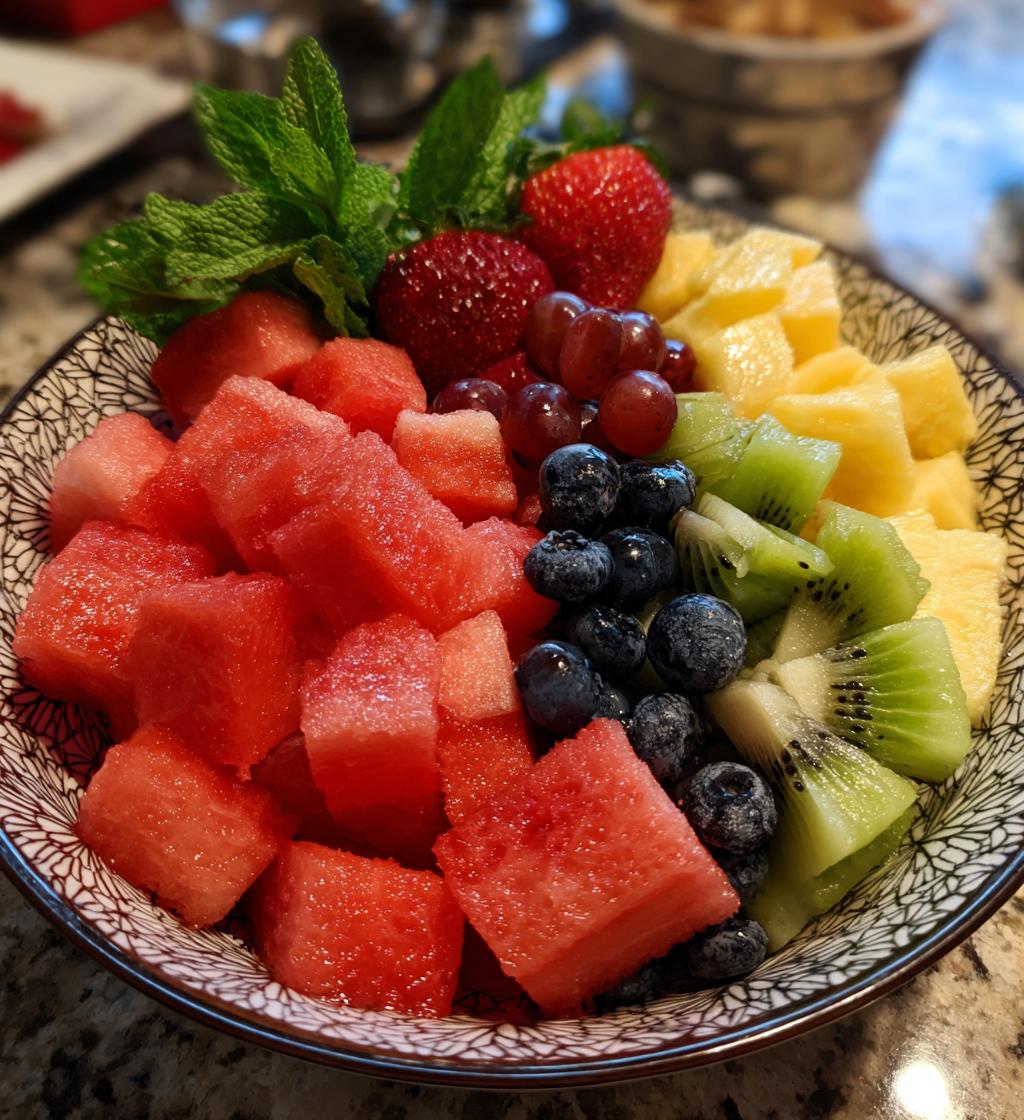 new year fruit arrangement