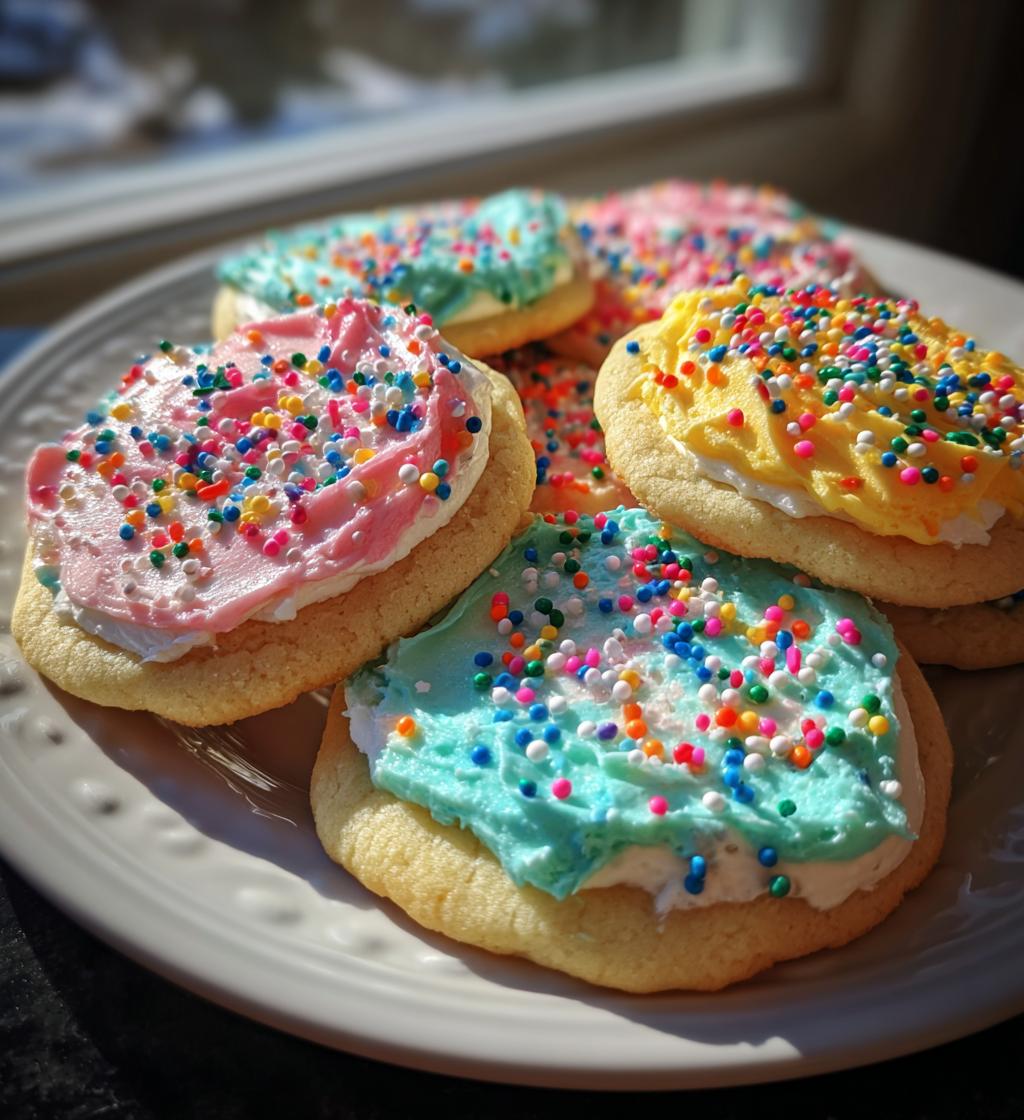 new years buttercream cookies
