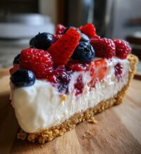 no bake berry cream pie