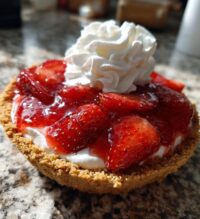 no bake strawberry jello pie