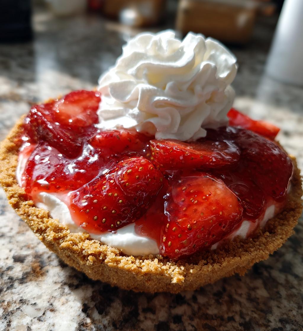 no bake strawberry jello pie