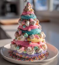 pastel candy christmas tree