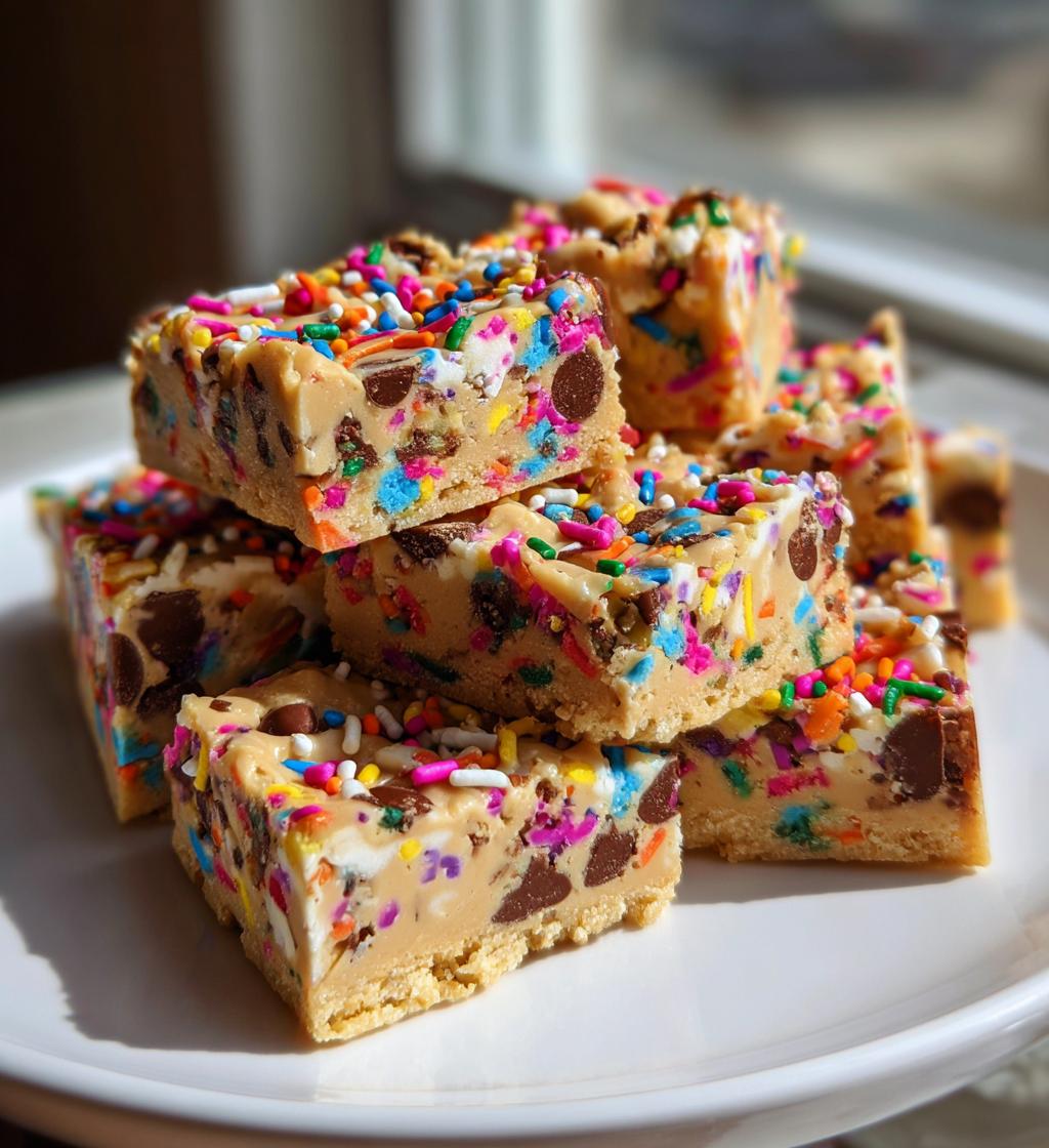 peanut butter confetti squares