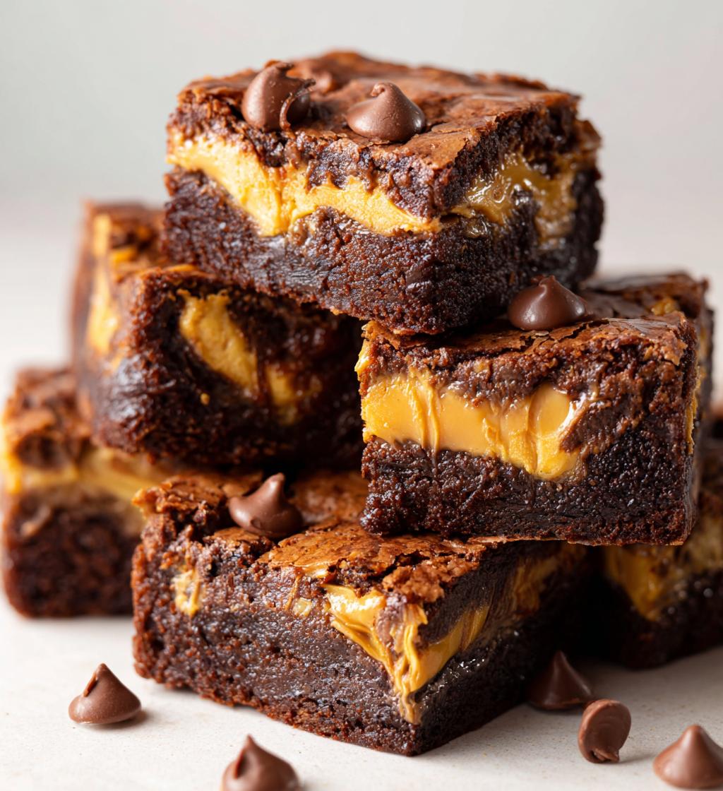 peanut butter stuffed brownies