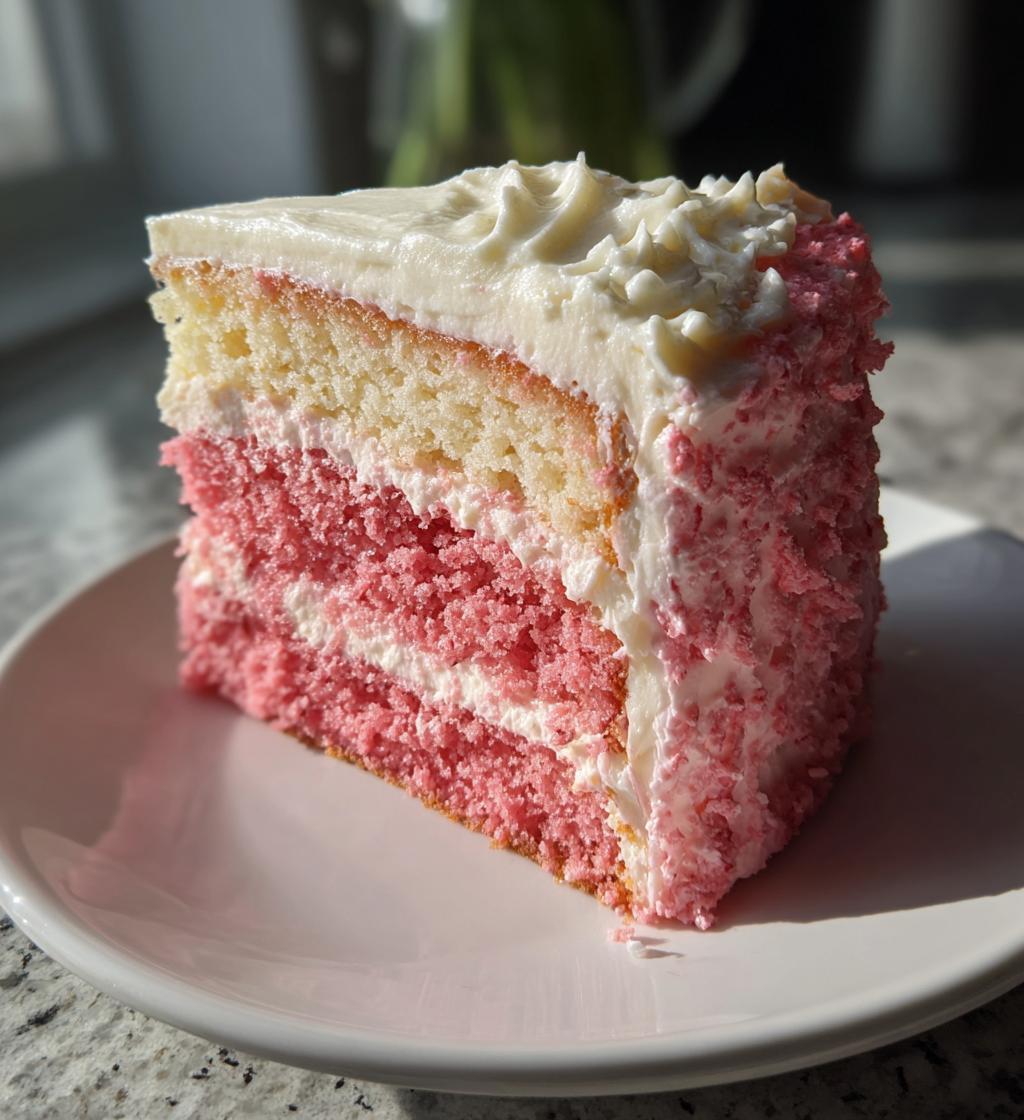 pink christmas cake
