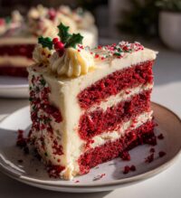 red velvet christmas cake
