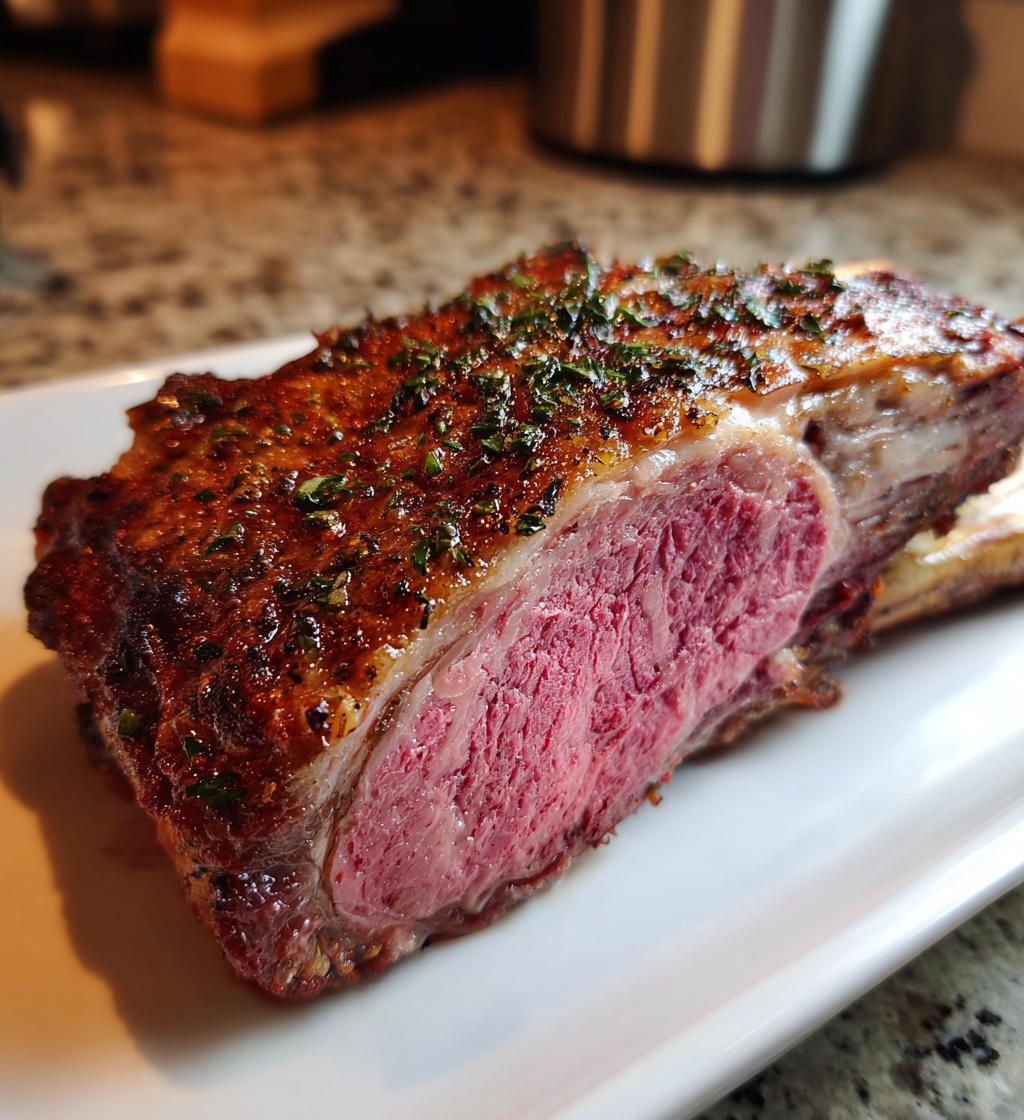 rib roast recipe bone in oven