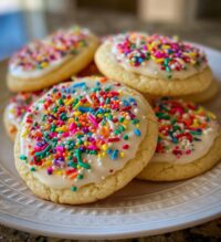 round christmas cookies decorated