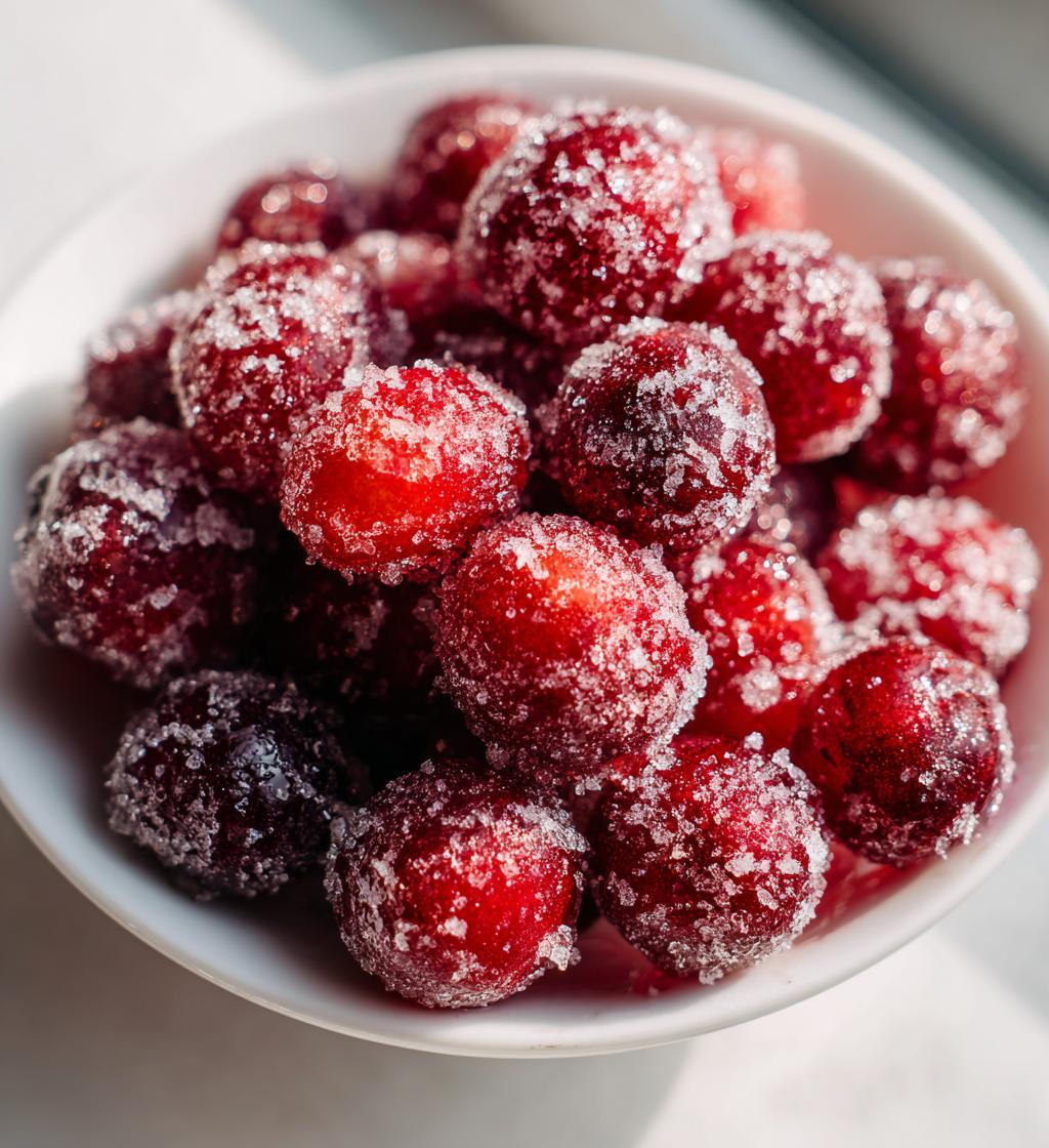 sugared cranberries