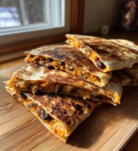 sweet potato black bean quesadillas